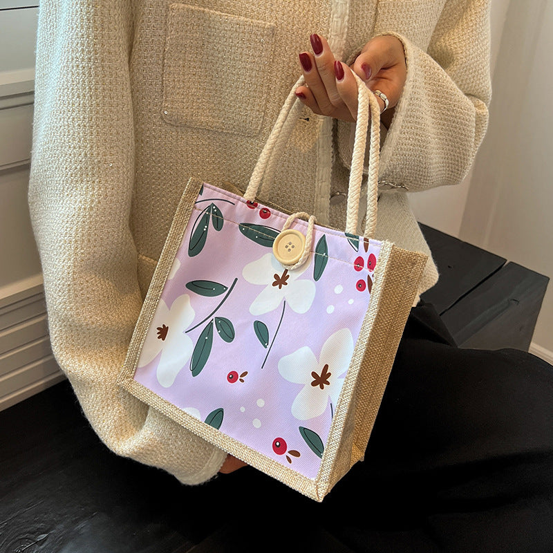 Out Durable Portable Lunch Box Female Hand Carrying Handbags