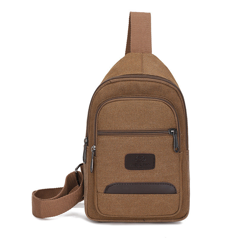 Men's Large Capacity Convenient Work Canvas Men's Chest Bags