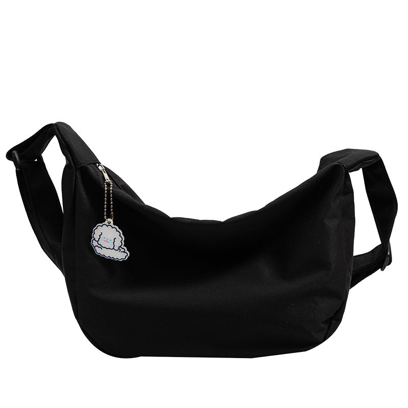 Solid Color Soft Korean Style Fashionable Shoulder Bags