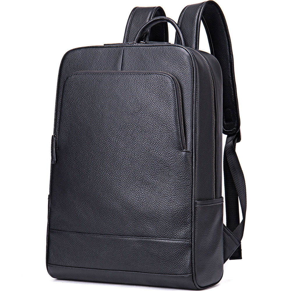 Men's Leather Computer Color Vegetable Tanned First Backpacks