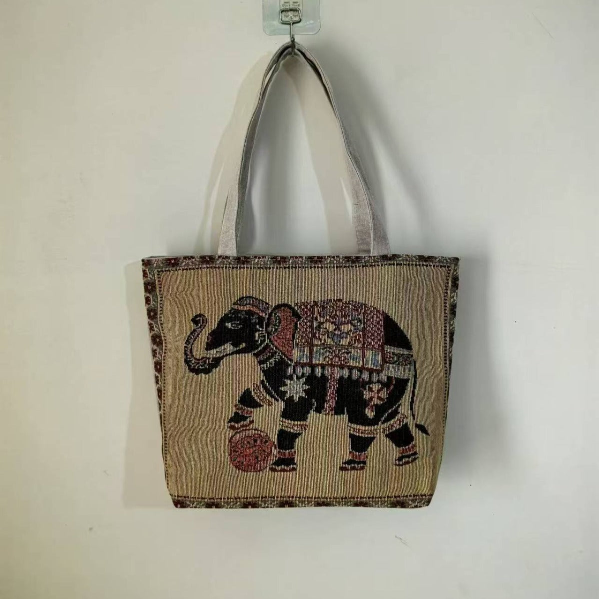 Women's Autumn Korean Style Woven Flower Cartoon Owl Canvas Shoulder Bags
