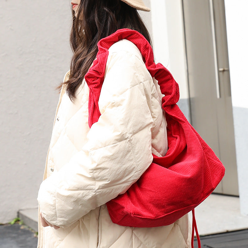 Women's Leisure Artistic Canvas Retro Corduroy Fashion Crossbody Bags