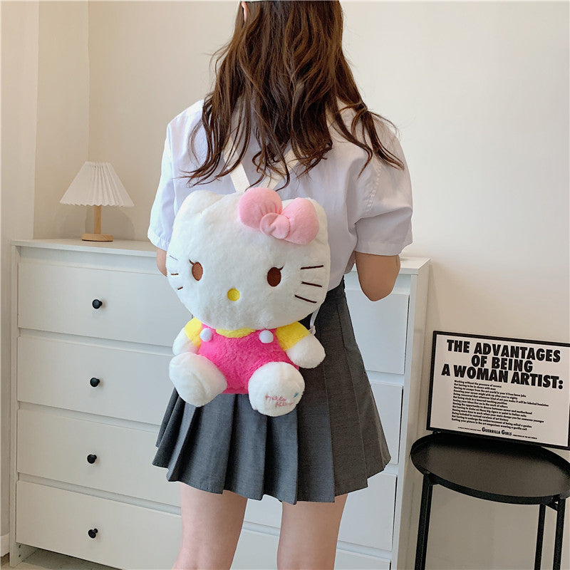 Casual Plush Cartoon Cute Clow Gift Backpacks