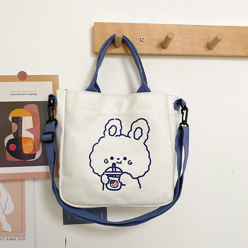 Cute Canvas Female Class Korean Style Shoulder Bags
