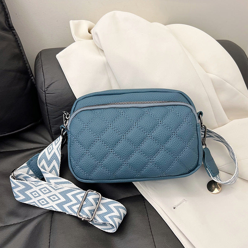 Women's Diamond Pattern Classic Style Soft Leather Shoulder Bags