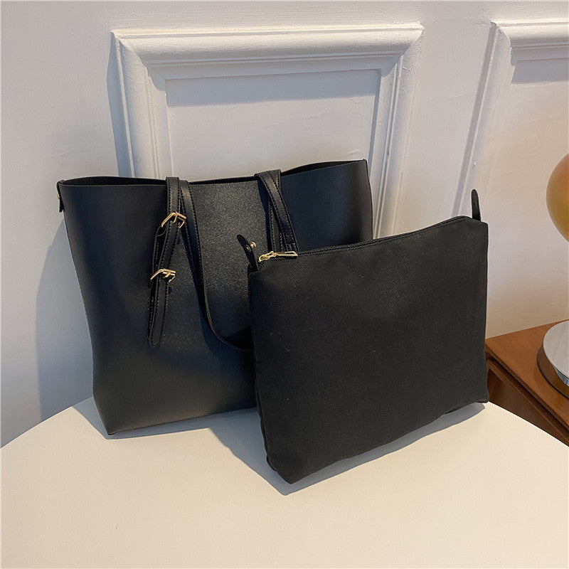 Large Female Fashion Texture Soft Leather Capacity Shoulder Bags