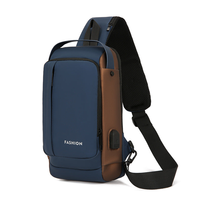 Men's Beautiful Creative Multifunctional Charging Port Men's Chest Bags