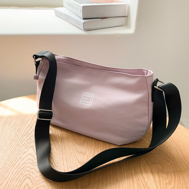Women's Fashionable Nylon Cloth Simple Trendy Large Crossbody Bags