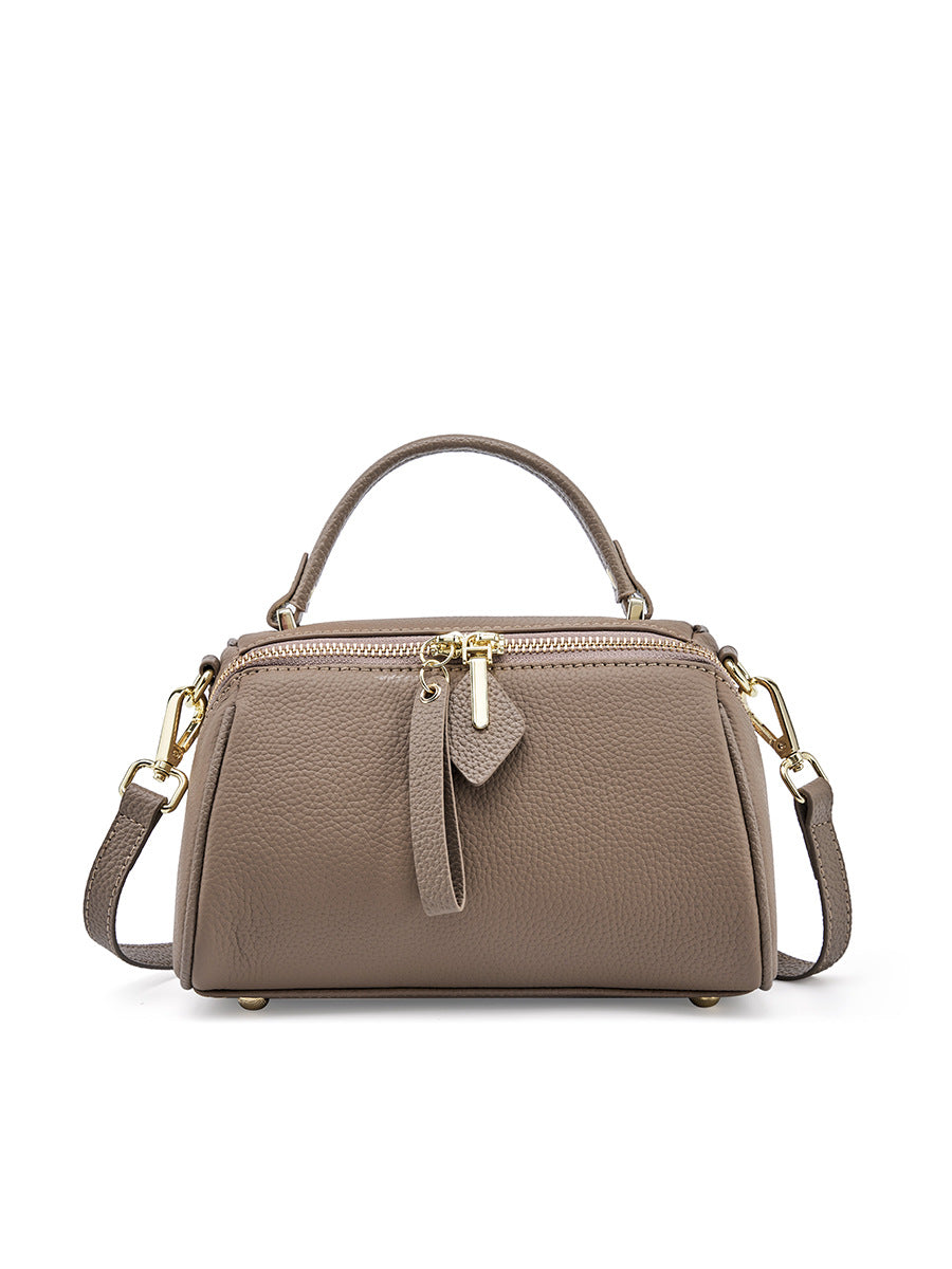 Women's Leather Elegant Retro Simple Classic Boston Crossbody Bags