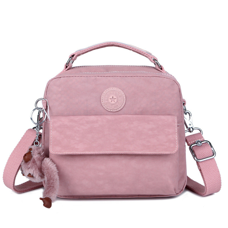 Monkey Nylon Canvas Lightweight Single Portable Crossbody Bags