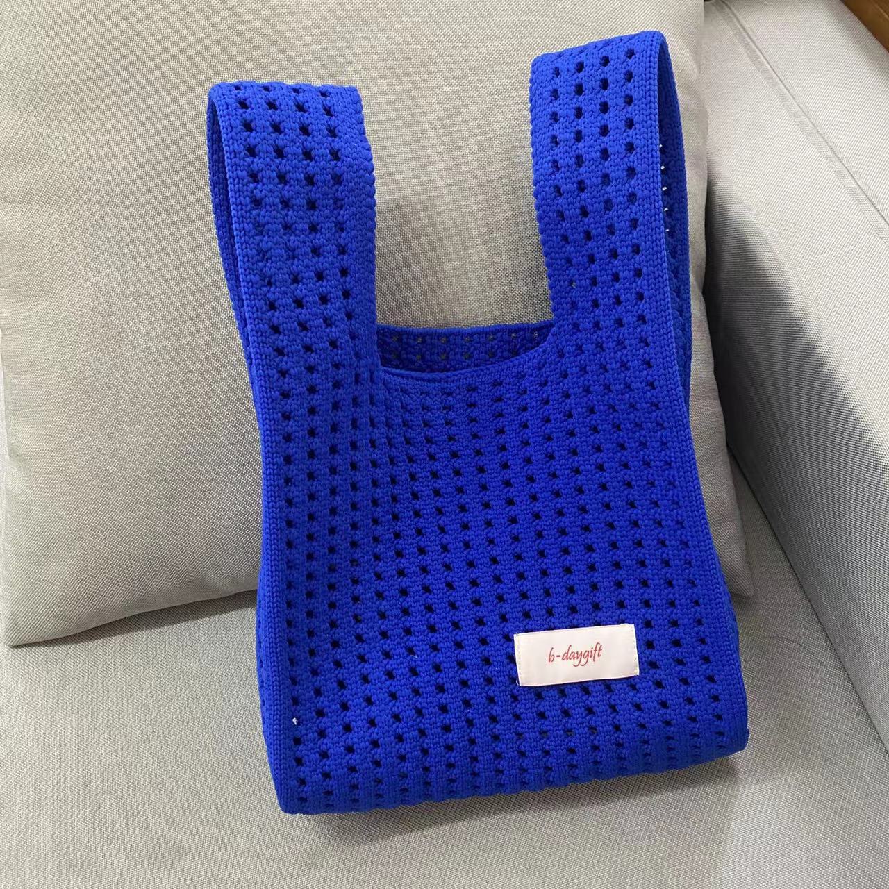 Women's Hollow Knitted Niche Personality Open Handbags