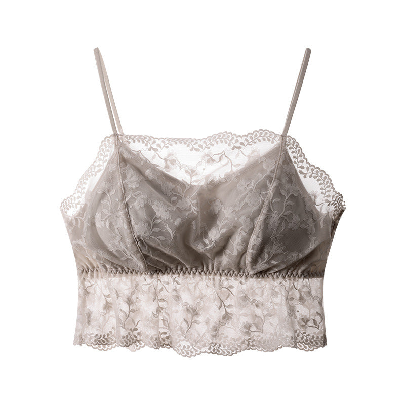 Women's Chest Beauty Back Sling Cup Wrap Tanks Camis