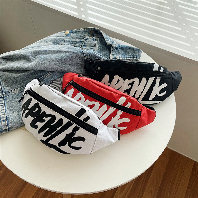Women's & Men's & Trendy Motorcycle Korean Style Men's Chest Bags