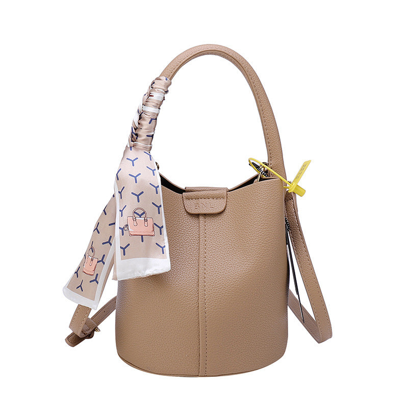 Women's Portable Vegetable Basket Textured Simple Shoulder Bags