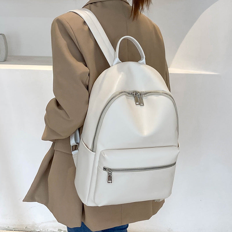 Women's Elegant Classic Soft Leather Trendy Backpacks