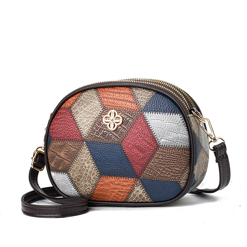 Women's Versatile Fashion Soft Leather Mobile Shoulder Bags