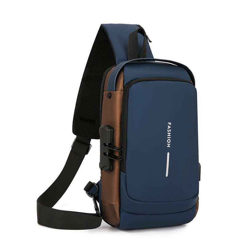 Men's Beautiful Creative Multifunctional Charging Port Men's Chest Bags