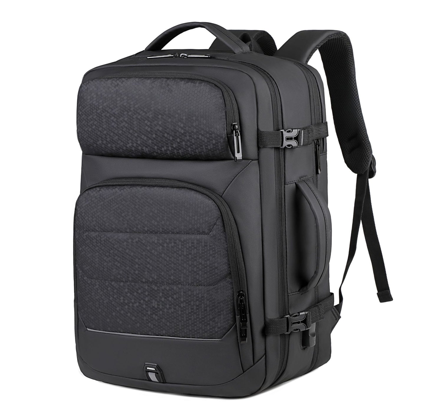 Men's Large Capacity Expansion Reflective Business Commute Backpacks