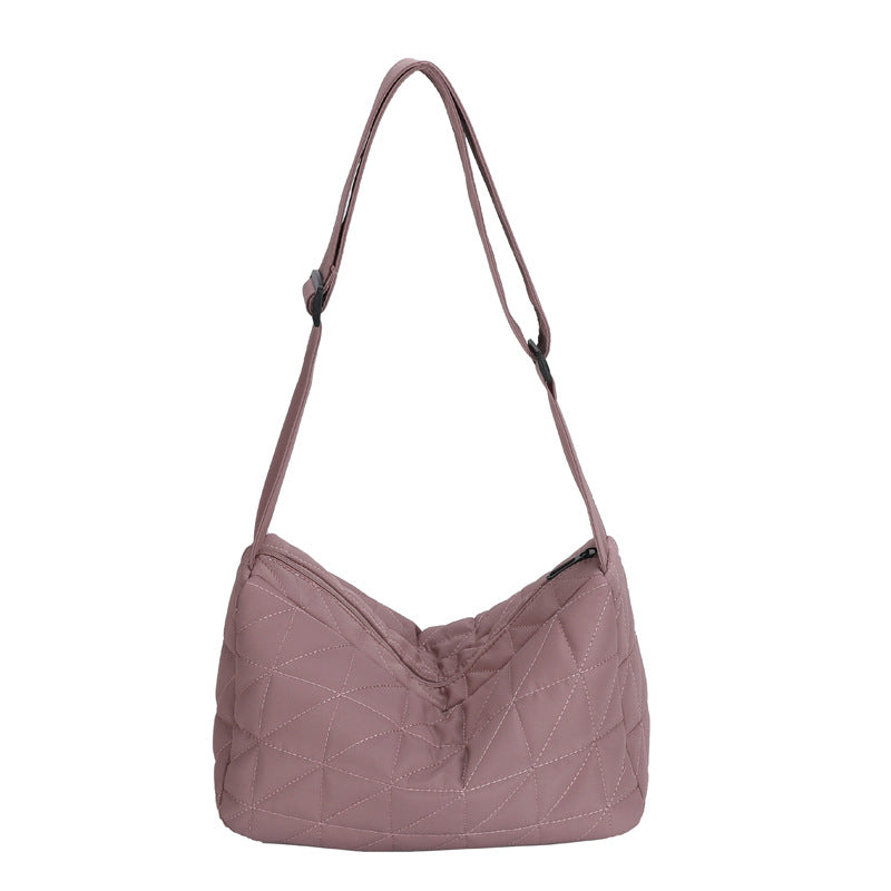 Capacity Commuter Woman Cotton Dress Rhombus Shoulder Bags