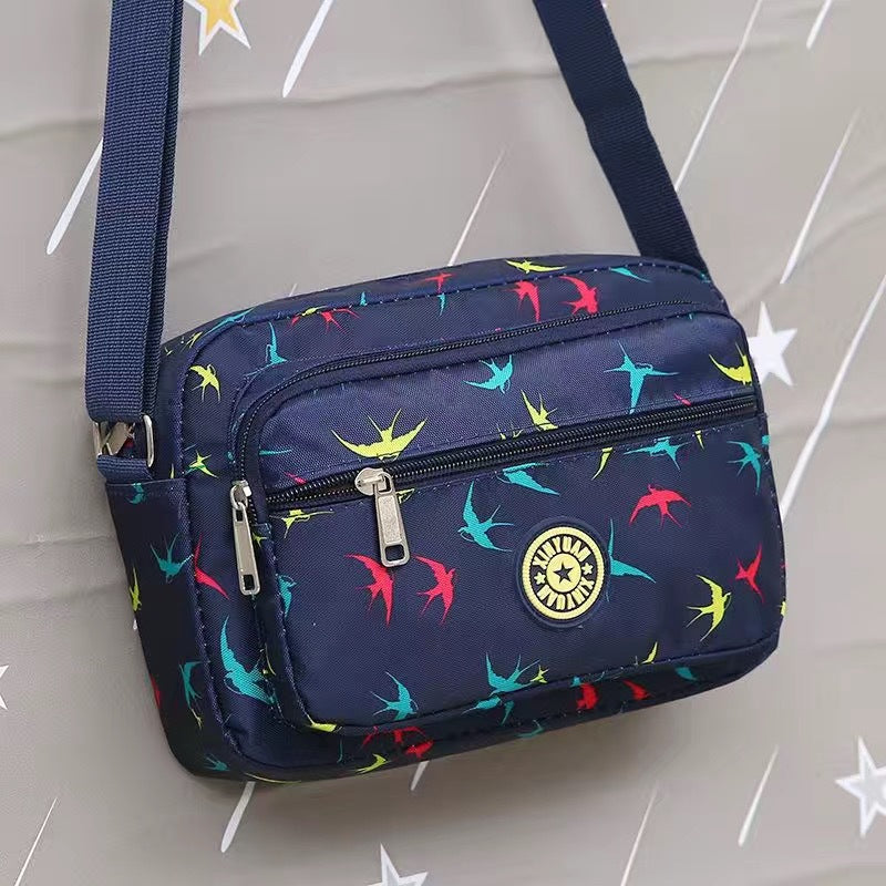 Women's Oxford Cloth Mother Nylon Flower Stall Crossbody Bags