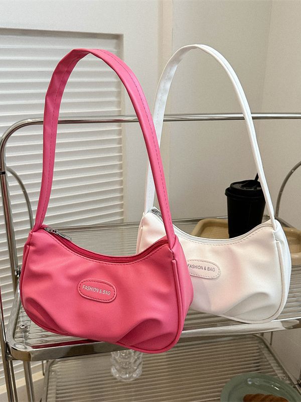 Women's Underarm Summer Baguette Trendy Fashion Moon Shoulder Bags