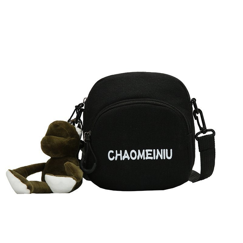 Spring Letters Canvas Fresh Sweet Fashion Crossbody Bags