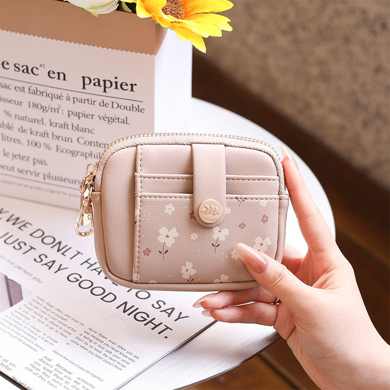 Women's Hobo Leather Short Minimalist Fashionable Printed Ladies Wallet