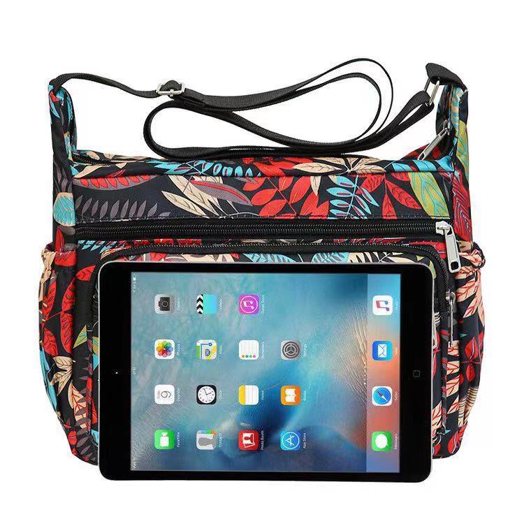 Women's Oxford Stall Large Capacity Leisure Flower Crossbody Bags