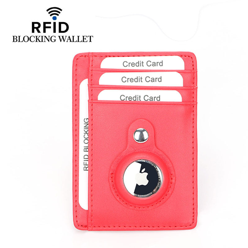 Women's Tracker Male Cowhide Carbon Fiber Pattern Card Holder