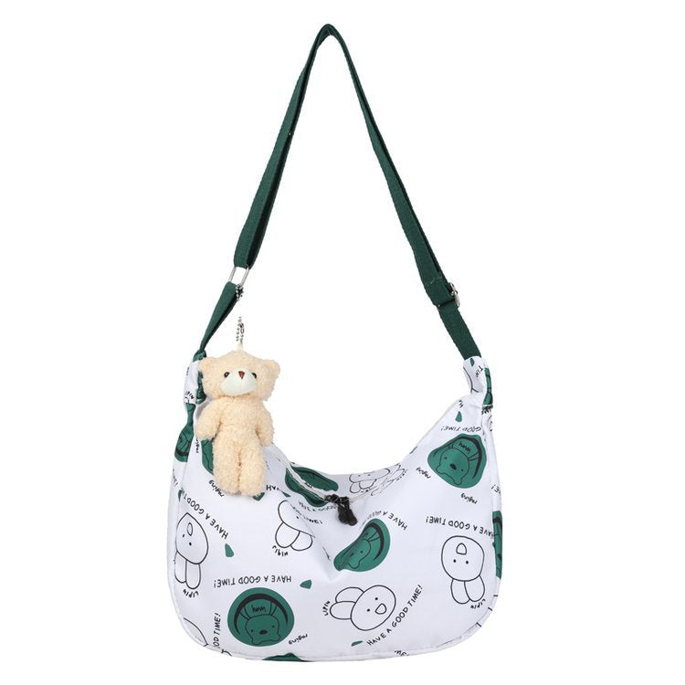 Women's Capacity Dumpling Retro Nylon For Class Crossbody Bags