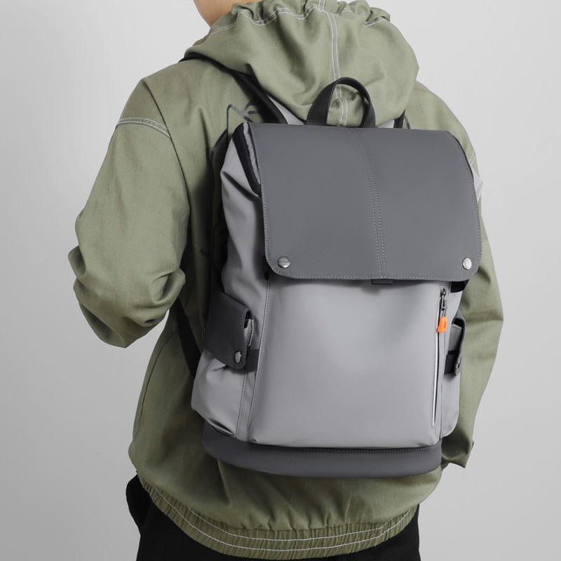 Men's Leather Trendy Large Capacity Tooling Function Backpacks
