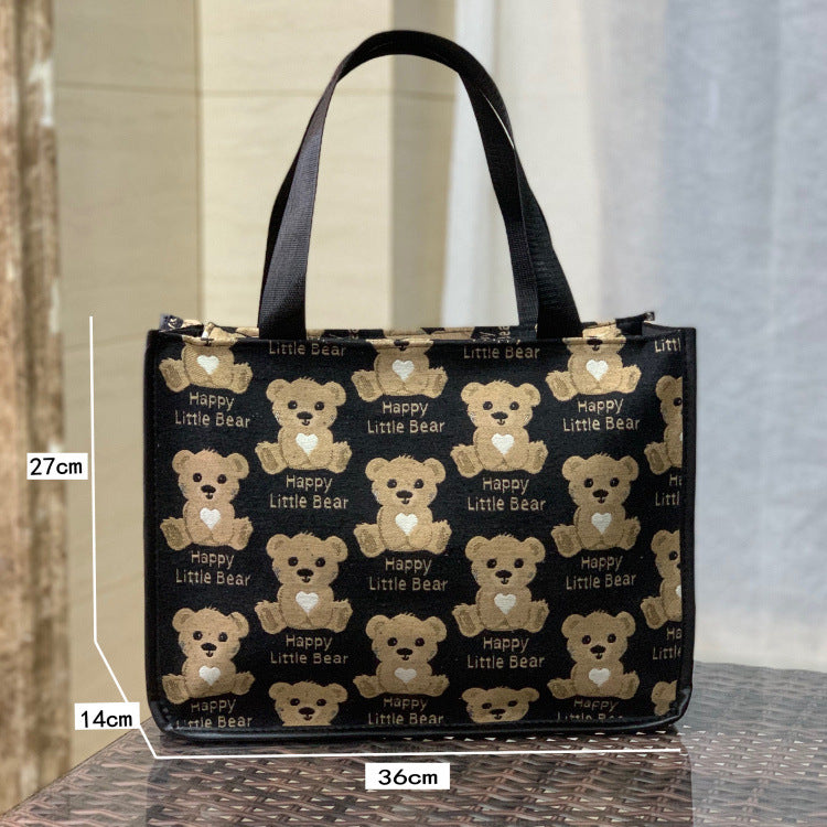 Korean Style Fashionable Letter Portable Large Capacity Shopping Fitness Yoga Handbags