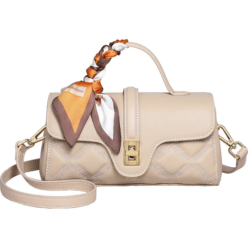 Women's Light Luxury Texture Rhombus Fashion Twist Women's Messenger Bag