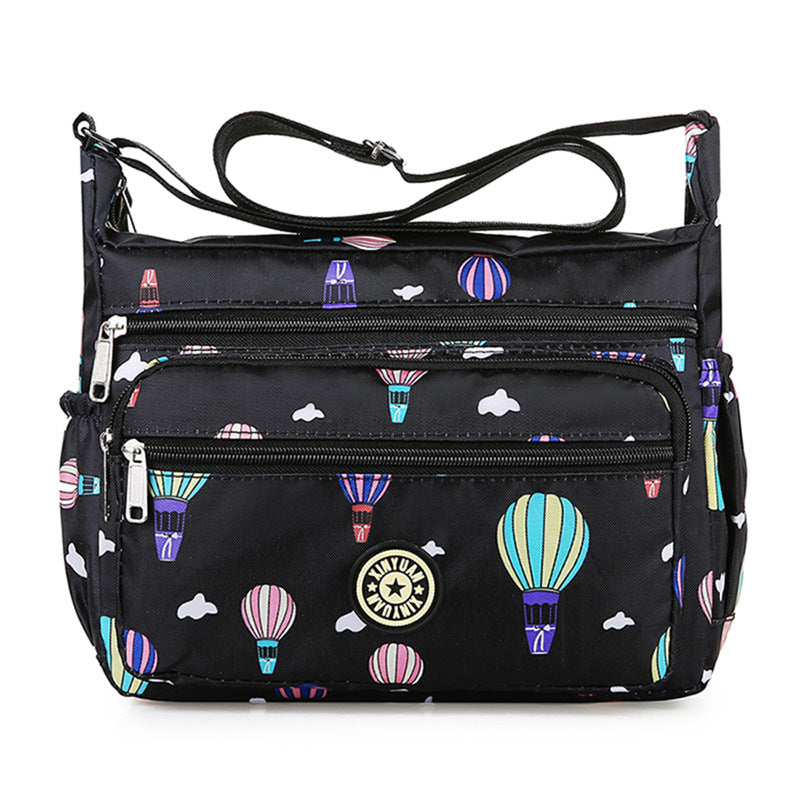 Women's Large Capacity Flower Cloth Oxford Canvas Shoulder Bags