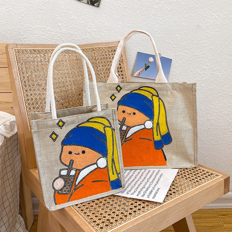 Self-made Doodle Hand Drawn Creative Gift Handbags