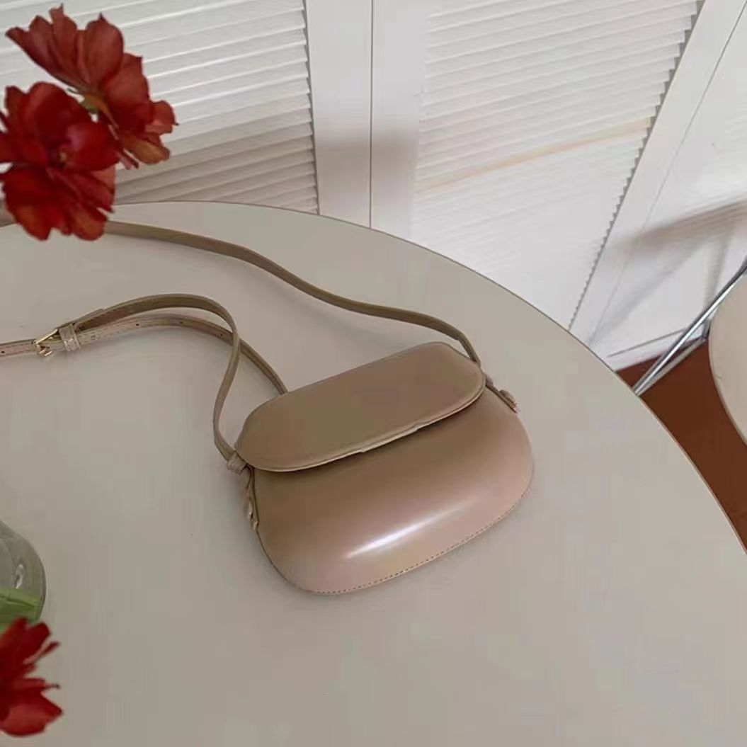 Summer Candy Color Large Pressure Cover Retro Easy Matching Saddle Crossbody Bags