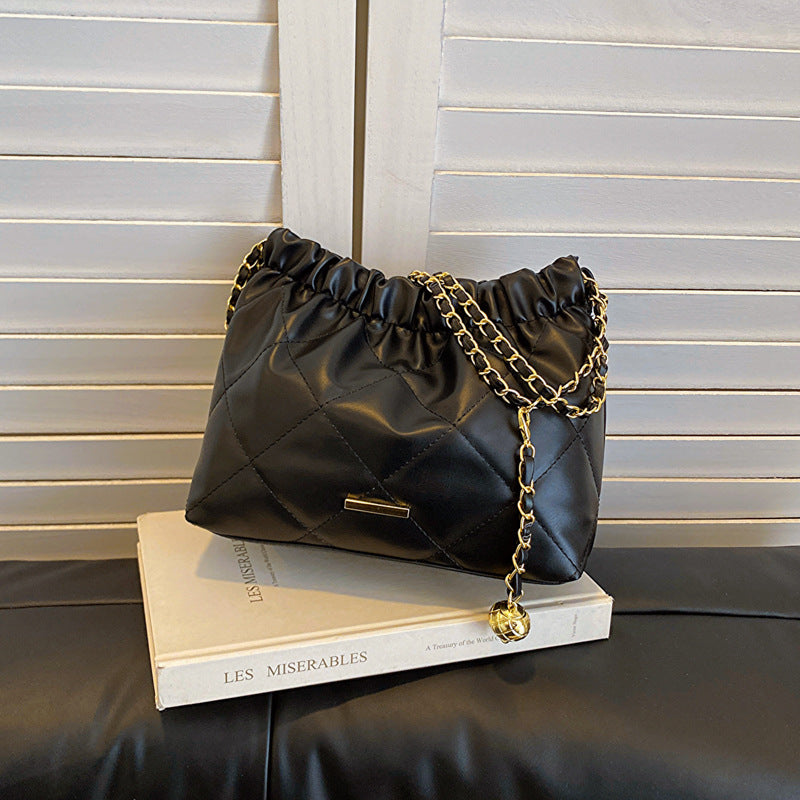 Women's Spring Fashion Rhombus Commuter Chain Shoulder Bags