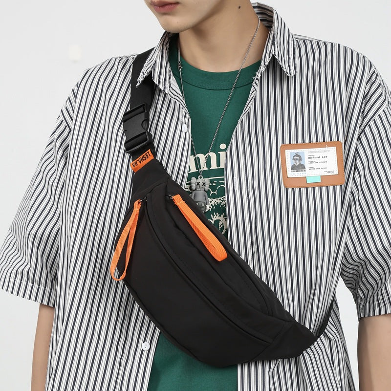 Women's & Men's & Large Capacity Nylon Printed Solid Men's Chest Bags