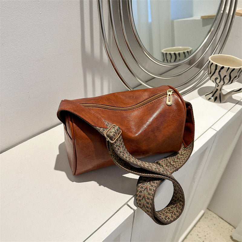 Women's Style Wide Strap Pillow Large Capacity Shoulder Bags