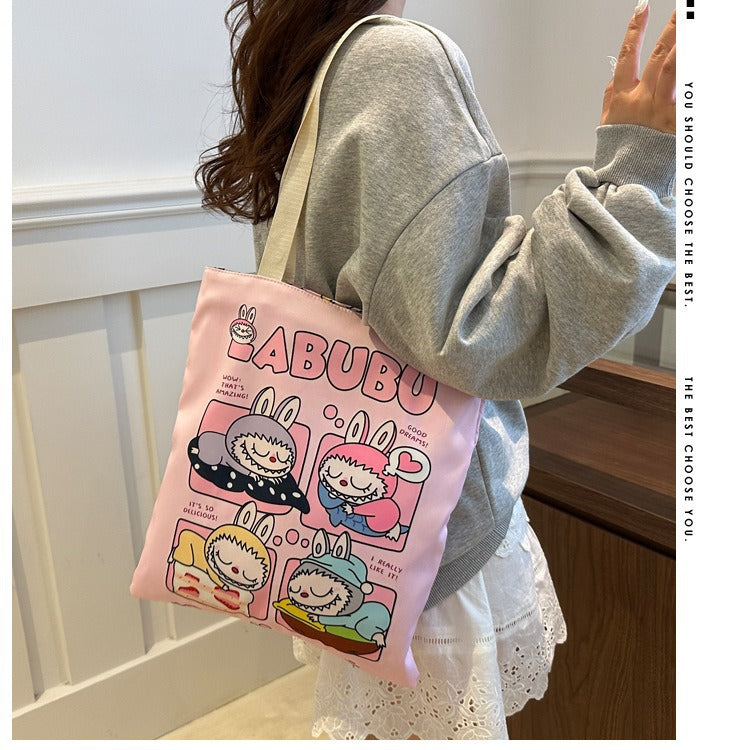 Women's Cartoon Automobiles Curtain Cloth Peripheral Tuition Shoulder Bags