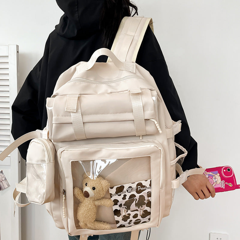 Style Simple Sweet Large Capacity College Backpacks