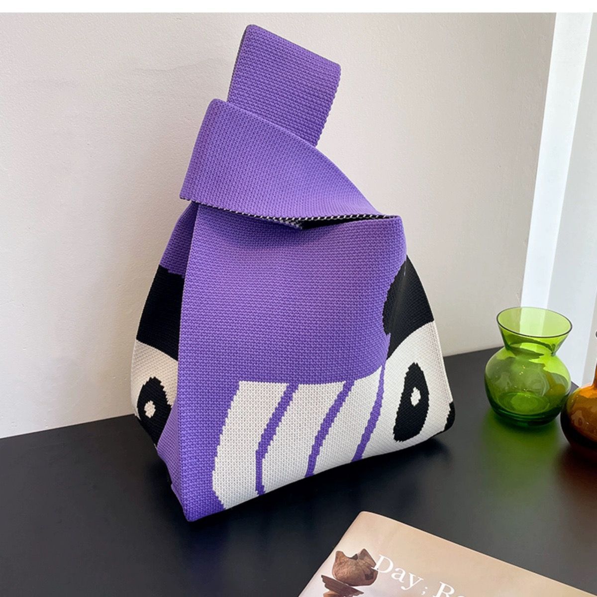 Treasure Series Panda Knitted Cute Souvenir Handbags