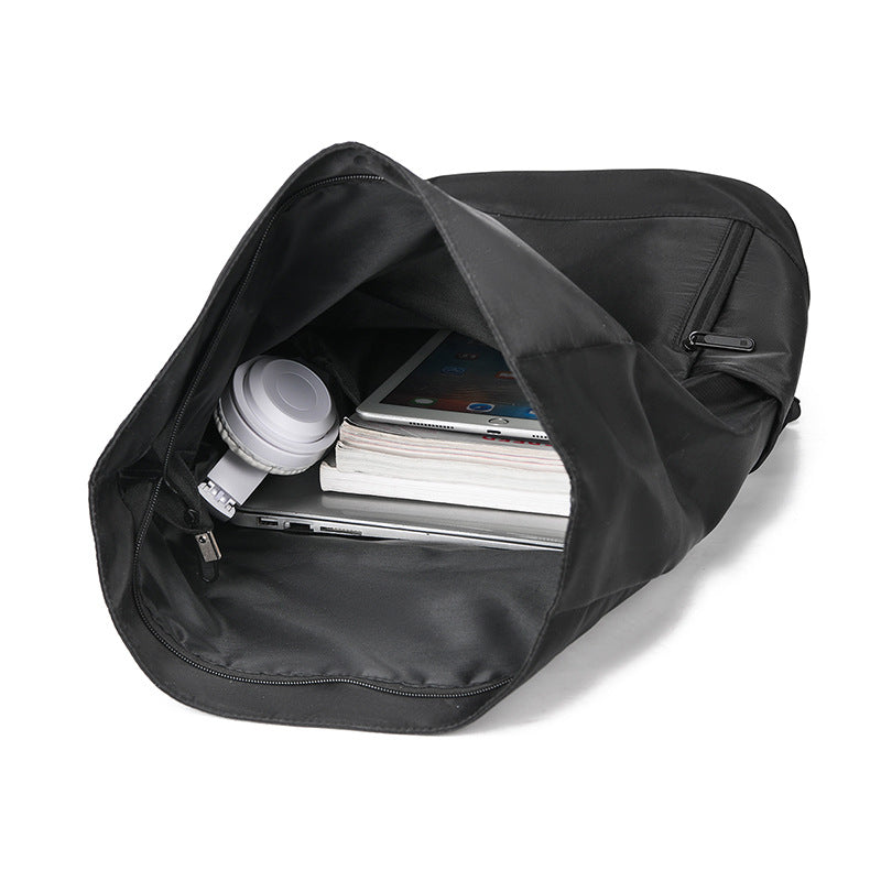 Men's Curved Edge Business Leisure Roll Top Backpacks