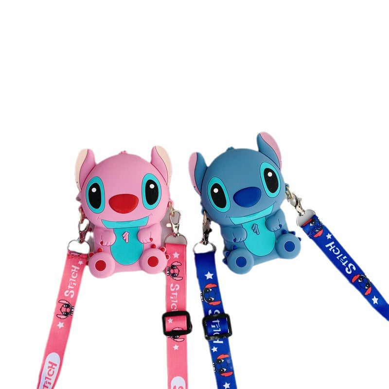 Cartoon Change Silicone Stitch Style Boy Coin Purses