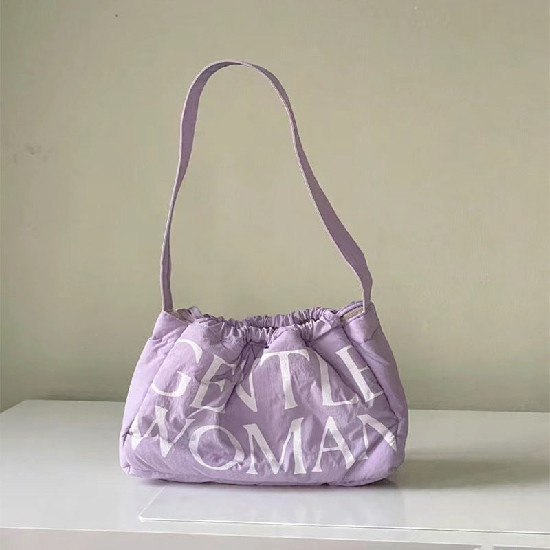 Women's Quilted Down Puffy Dumpling Fashion Shoulder Bags
