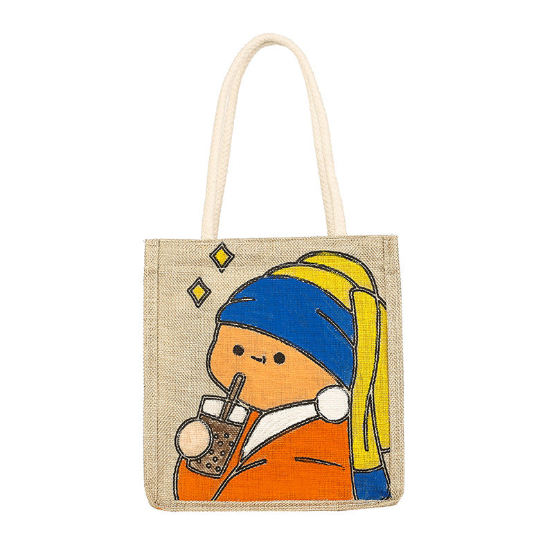 Self-made Doodle Hand Drawn Creative Gift Handbags
