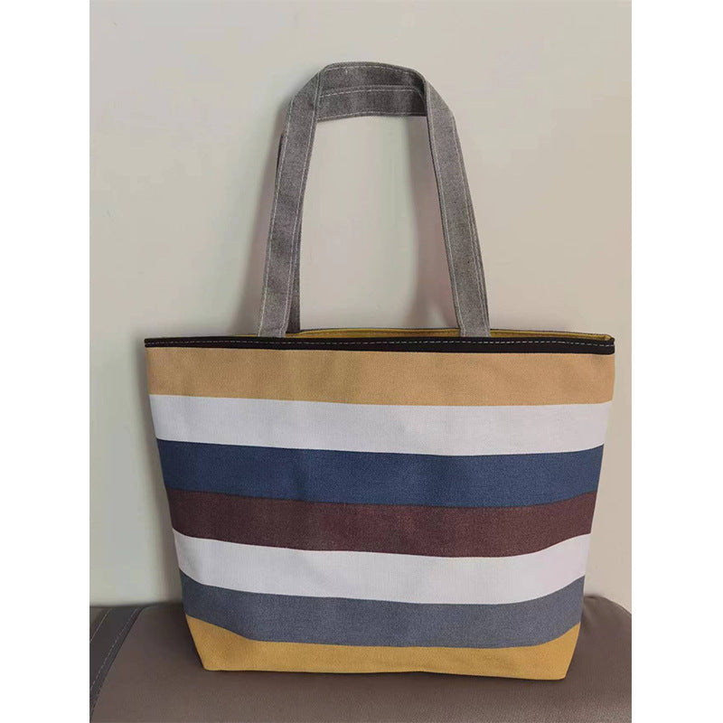 Women's Canvas Vintage Printed Big Artistic Shoulder Bags