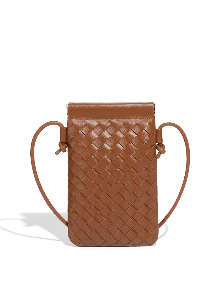 Autumn Woven Cell Niche Texture Mini Crossbody Bags