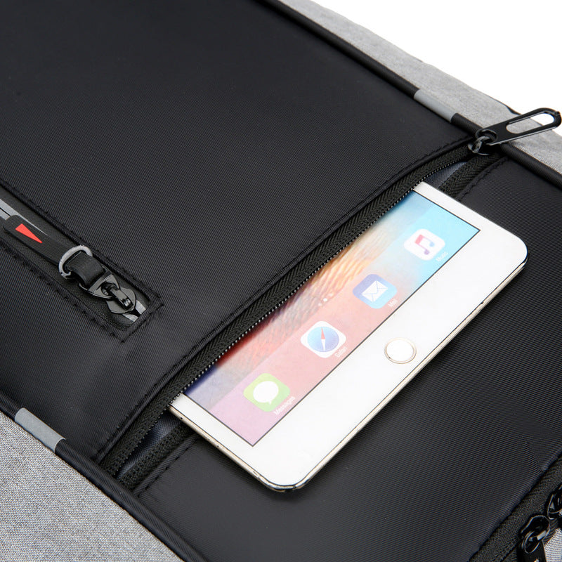 Men's Simple Charging Computer Large Capacity Backpacks