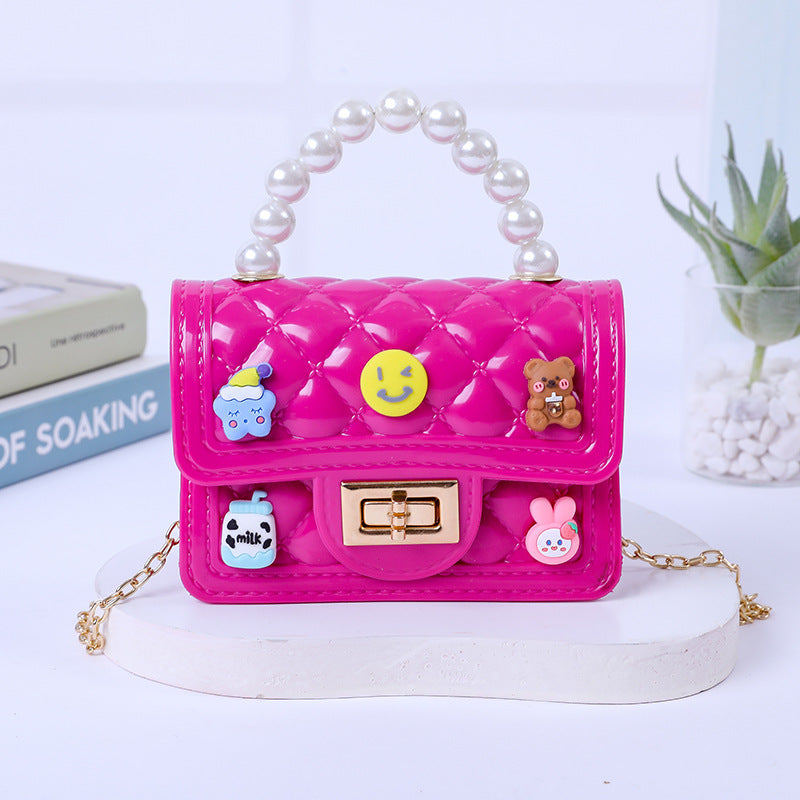 Beautiful Handmade Patch Mini Pearl Gel Handbags